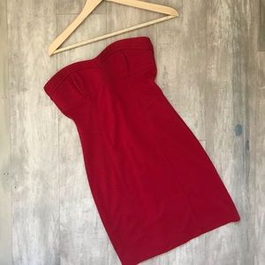 Sweetheart Red Strapless Forever 21 Bodycon Dress